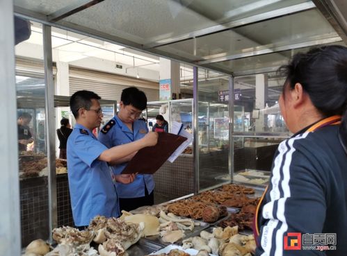 現場多圖 緊盯食品質量安全 自貢15個農貿 集貿 市場被抽查